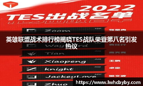 英雄联盟战术排行榜揭晓TES战队荣登第八名引发热议
